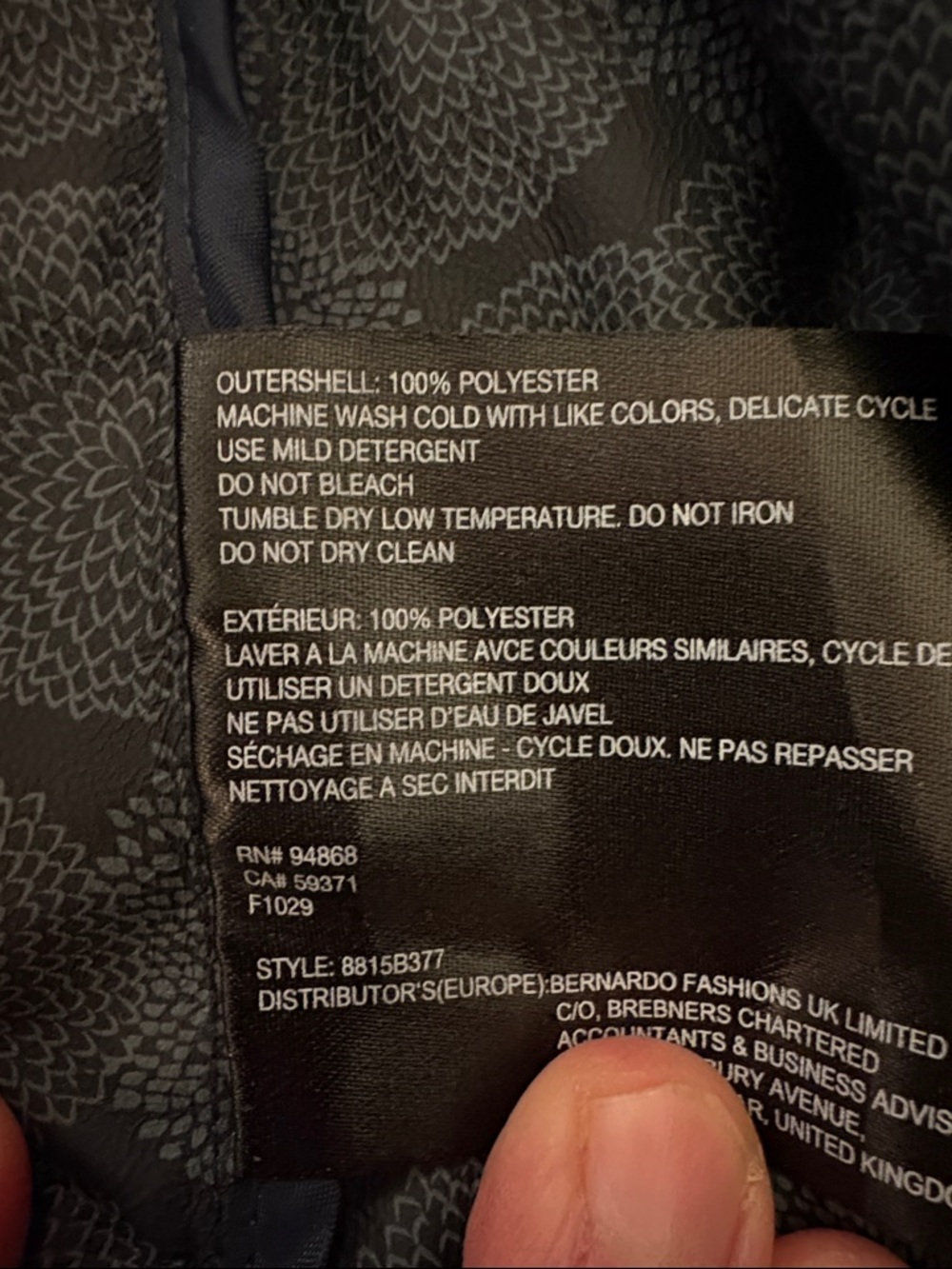 Bernardo Navy Hooded Utility Jacket - Picture 12 of 12